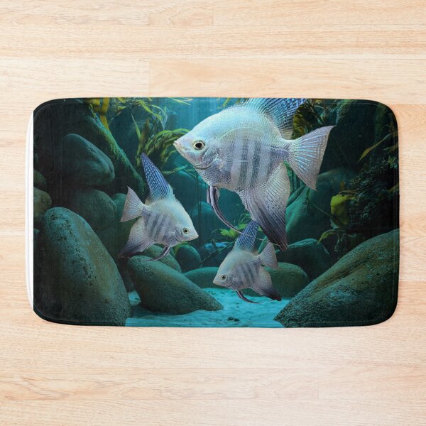 Item preview, Blue Angelfish Aquarium Fish Tank Breeders Art designed and sold by Aquarium Eclipse.