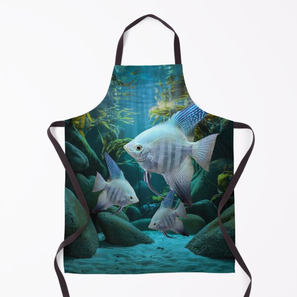 Item preview, Blue Angelfish Aquarium Fish Tank Breeders Art designed and sold by Aquarium Eclipse.