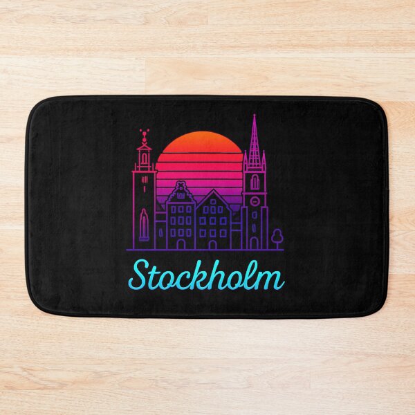 Item preview, Stockholm Neon Skyline Collection: Futuristic City Lights designed and sold by Design_Your_Day.