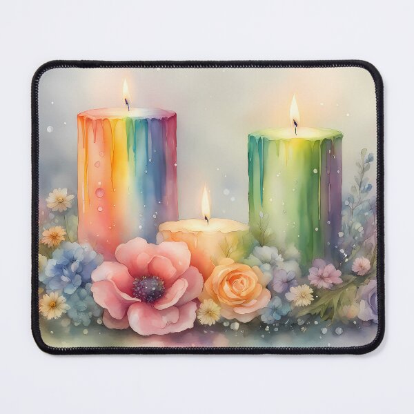 Item preview, Rainbow Candlelights designed and sold by CalmnessbyChoice.