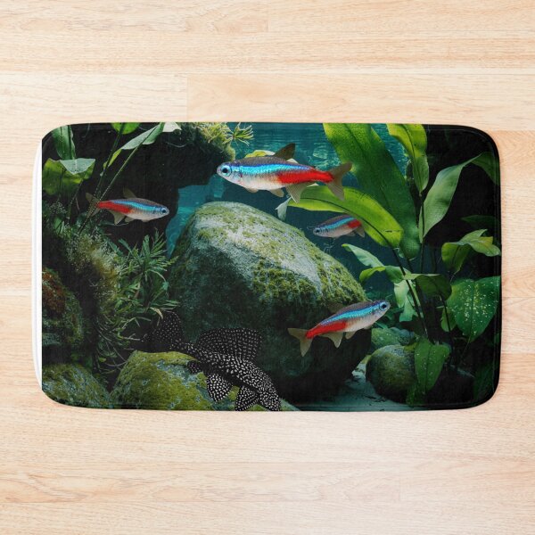 Item preview,  Neon Tetras Plecostomus Pleco Aquarium Fish Tank Breeders Art designed and sold by Aquarium Eclipse.