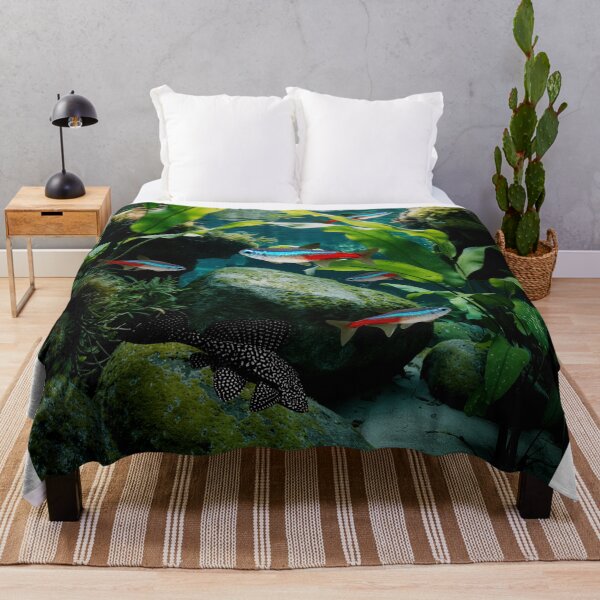 Item preview, Neon Tetras Plecostomus Pleco Aquarium Fish Tank Breeders Art designed and sold by Aquarium Eclipse.