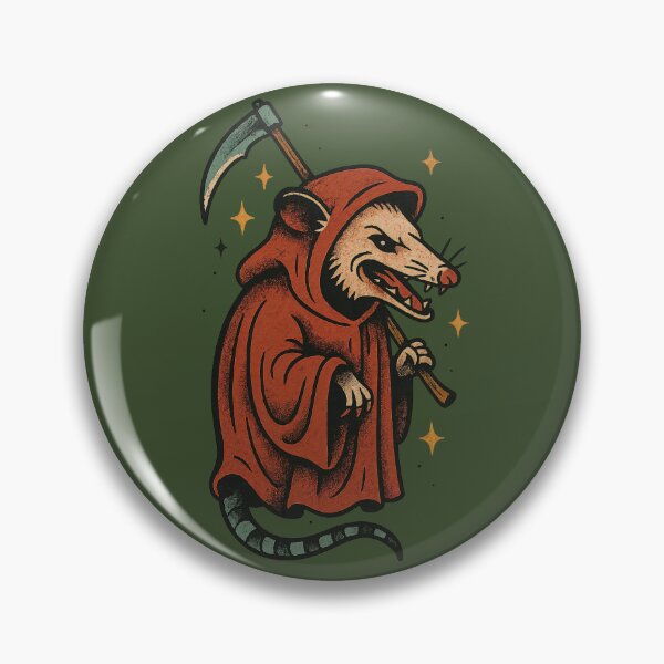 Item preview, Grim Reapossum – Funny Death Rodent in Hooded Cloak Design	 designed and sold by Victor Shadehorn.