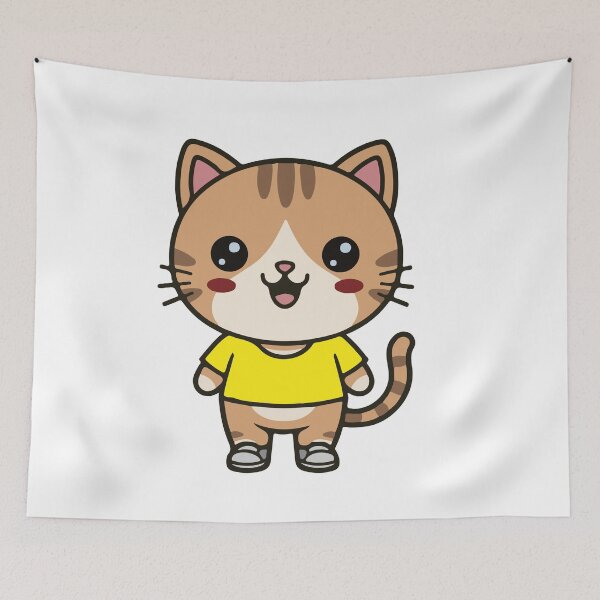 Item preview, Scout Cute Cat designed and sold by ContextoMagico.