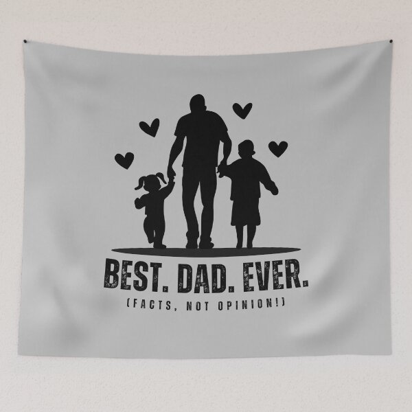 Item preview, Best Dad Ever (Facts, not opinion!) - Funny Father's Day Gift Idea - Cool Dad Quote Design designed and sold by BMLprint ⭐⭐⭐⭐⭐.