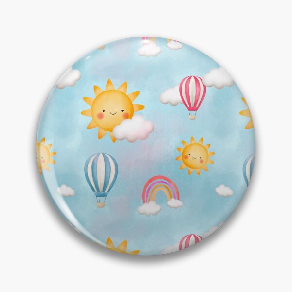 Item preview, Sunny cloudy and rainbow seamless digital pattern  designed and sold by jancajiravova.