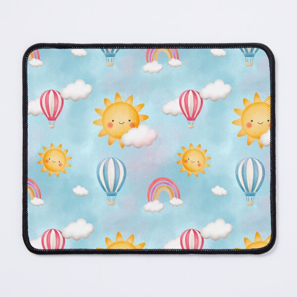 Item preview, Sunny cloudy and rainbow seamless digital pattern designed and sold by jancajiravova.