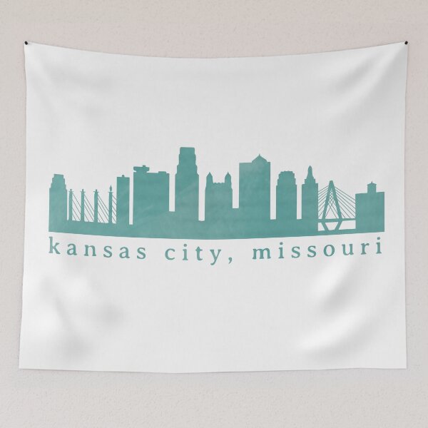 Item preview, Kansas City Skyline Watercolor Grunge - Bold 6 designed and sold by calliew1217.