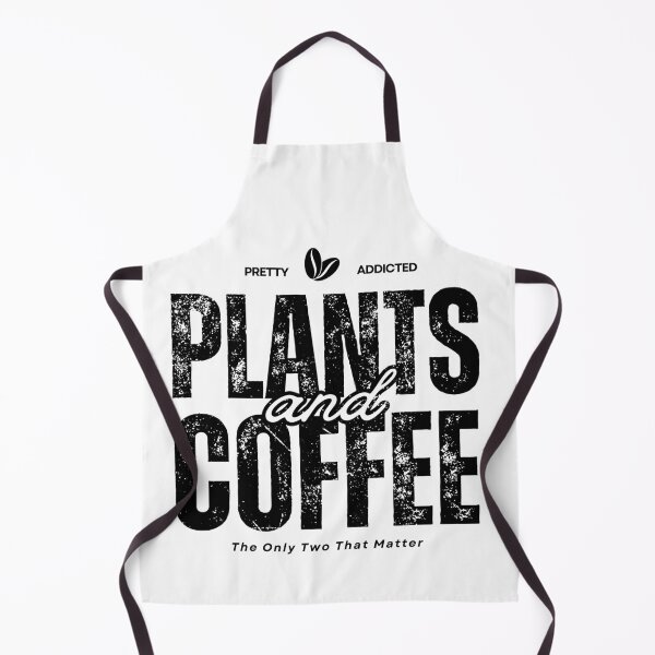 Item preview, Pretty Addicted to Plants & Coffee | Retro Distressed Typography designed and sold by MySciPic.