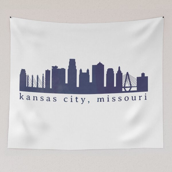 Item preview, Kansas City Skyline Watercolor Grunge - Bold 9 designed and sold by calliew1217.