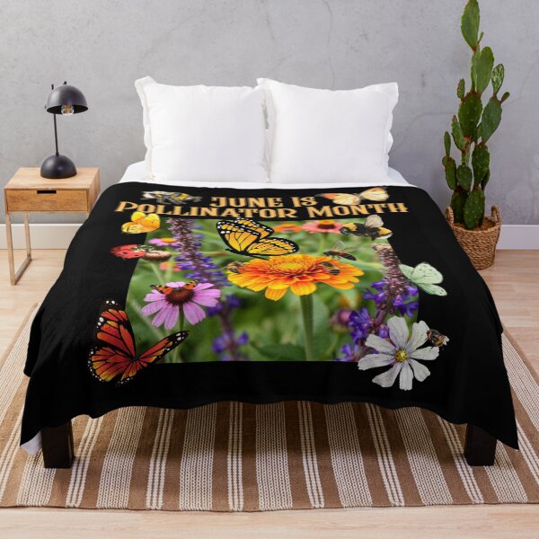 Item preview, June Is Pollinator Month Native Flowers Colorful Design designed and sold by EarthArtDesigns.