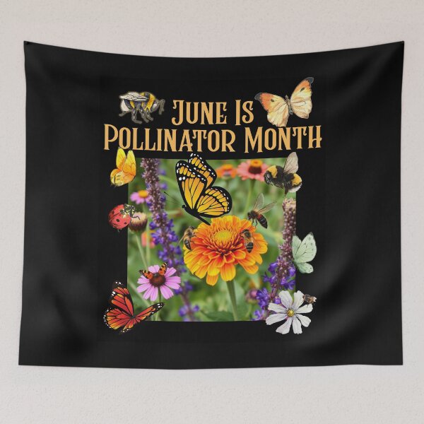 Item preview, June Is Pollinator Month Native Flowers Colorful Design designed and sold by EarthArtDesigns.
