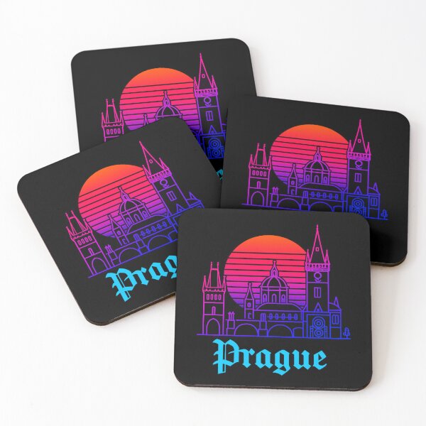 Item preview, Prague Neon Skyline Collection: Futuristic City Lights designed and sold by Design_Your_Day.