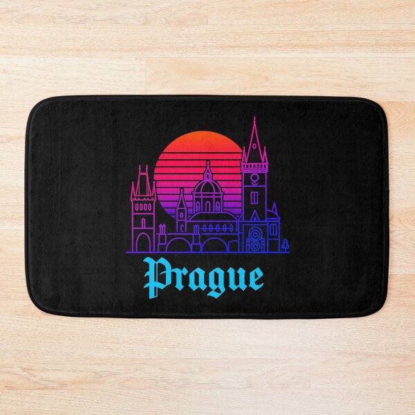 Item preview, Prague Neon Skyline Collection: Futuristic City Lights designed and sold by Design_Your_Day.