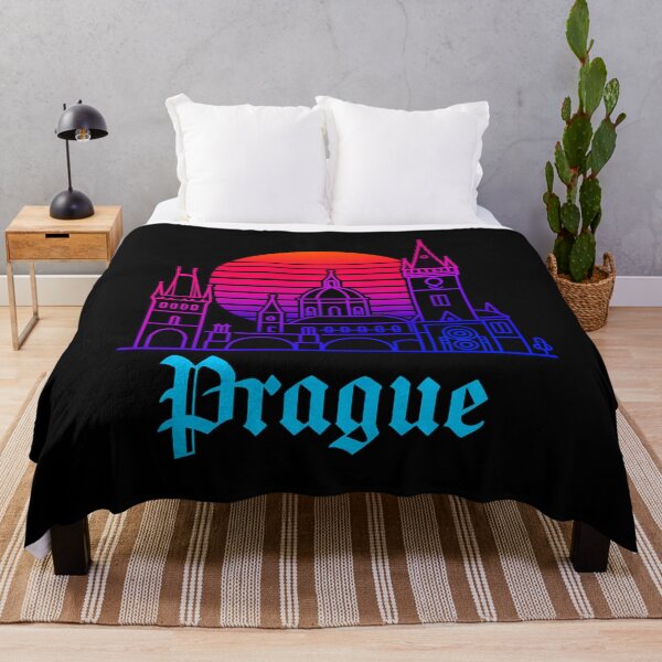 Item preview, Prague Neon Skyline Collection: Futuristic City Lights designed and sold by Design_Your_Day.