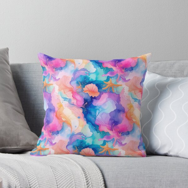Item preview, Ocean Waves and Sea-life Seamless Pattern designed and sold by RetroovyPatterns.