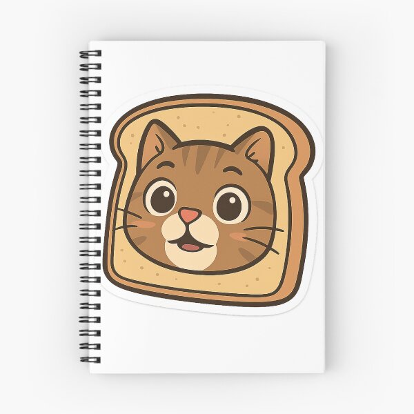 Item preview, Cartoon Cat in Bread Sticker designed and sold by Wandertrace.