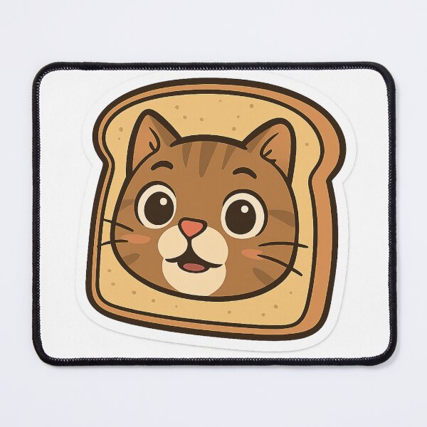 Item preview, Cartoon Cat in Bread Sticker designed and sold by Wandertrace.