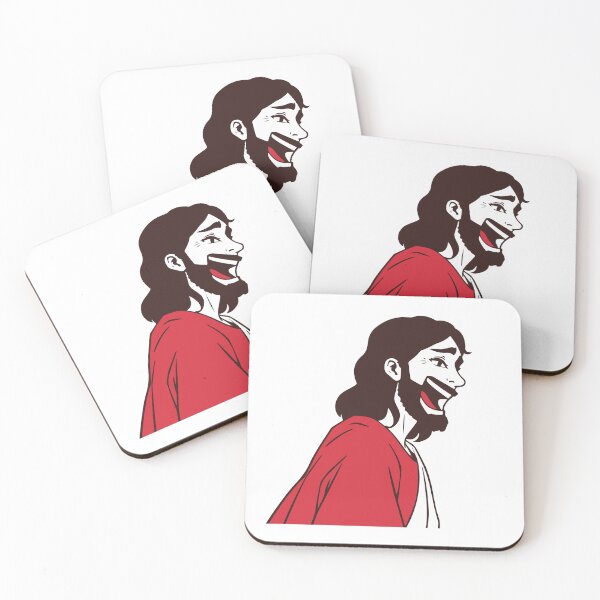 Item preview, Jesus smiling under the divine light designed and sold by heartsofjesus.