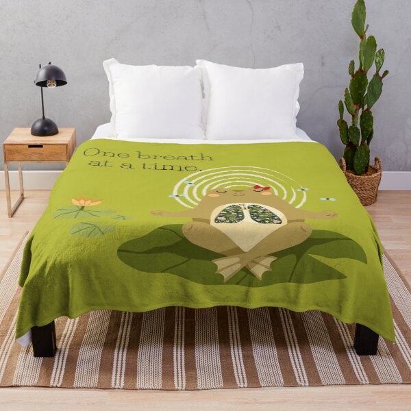 Item preview, Meditating Frog with Floral Lungs – Mindful Yoga Nature Design Exercise warmup yoga meditation pet designed and sold by NadiTrends.