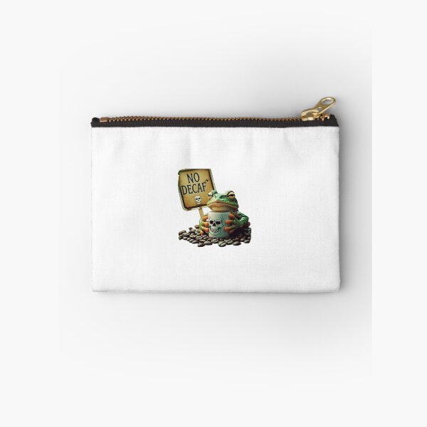 Item preview, Decaf? Never. – Angry Frog designed and sold by Victoriella-v.