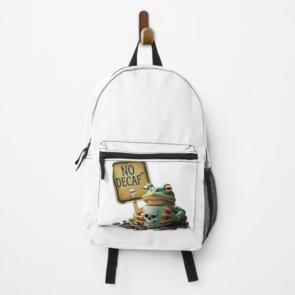 Item preview, Decaf? Never. – Angry Frog designed and sold by Victoriella-v.