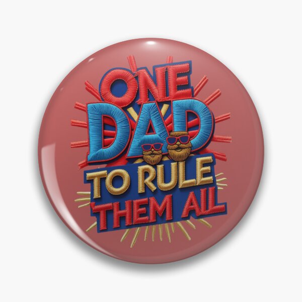 Item preview, One Dad to Rule Them All  Funny Embroidered Dad Patch Design for Father's Day" designed and sold by ArtDesignTp.
