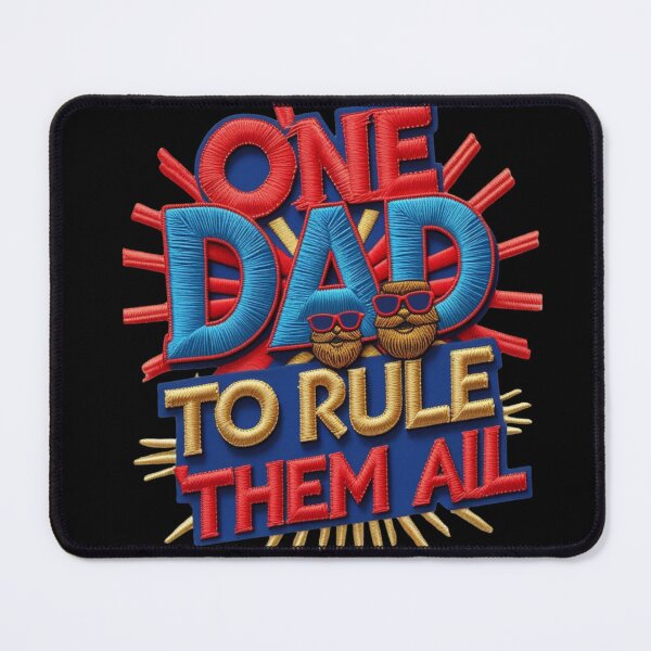Item preview, One Dad to Rule Them All  Funny Embroidered Dad Patch Design for Father's Day" designed and sold by ArtDesignTp.
