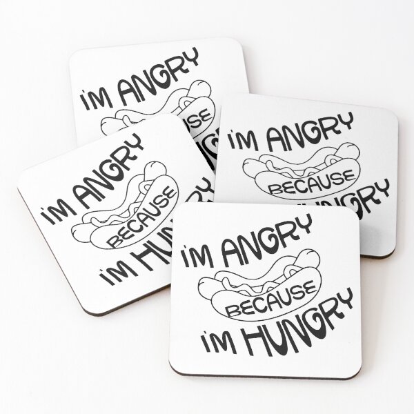 Item preview, I’m Angry Because I’m Hungry – Funny Food & Mood Design – Snack Lover Gift designed and sold by sednalafandy79.
