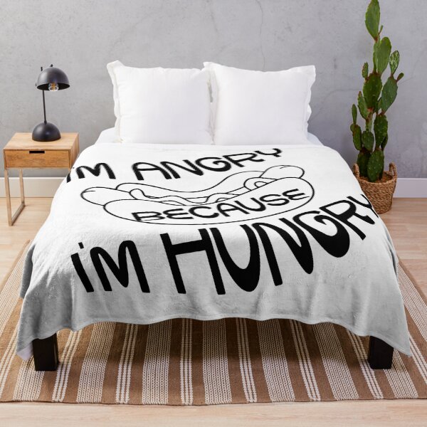 Item preview, I’m Angry Because I’m Hungry – Funny Food & Mood Design – Snack Lover Gift designed and sold by sednalafandy79.