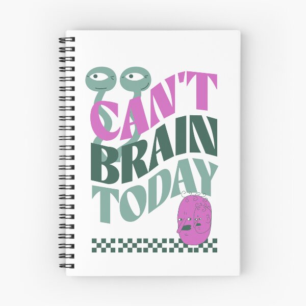 Item preview, Can’t Brain Today – Neurospicy Humor Design in Muted Green & Pink designed and sold by RealLifeMerchies.