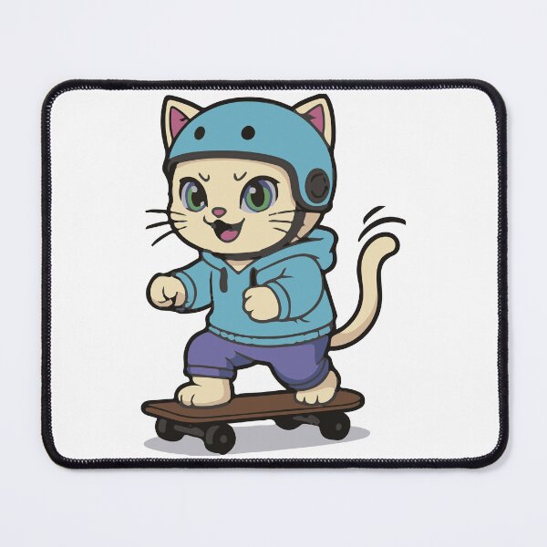 Item preview, Cat Sparky Skateboarder Kitty designed and sold by ContextoMagico.