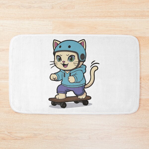 Item preview, Cat Sparky Skateboarder Kitty designed and sold by ContextoMagico.