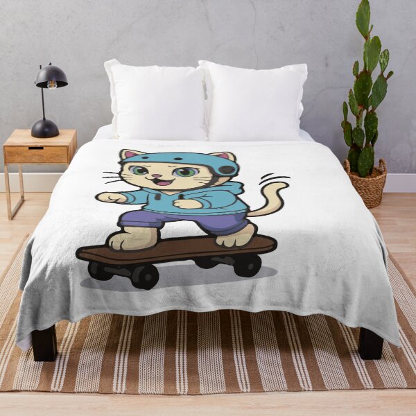 Item preview, Cat Sparky Skateboarder Kitty designed and sold by ContextoMagico.