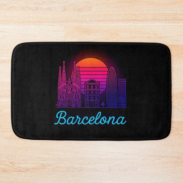 Item preview, Barcelona Neon Skyline Collection: Futuristic City Lights designed and sold by Design_Your_Day.