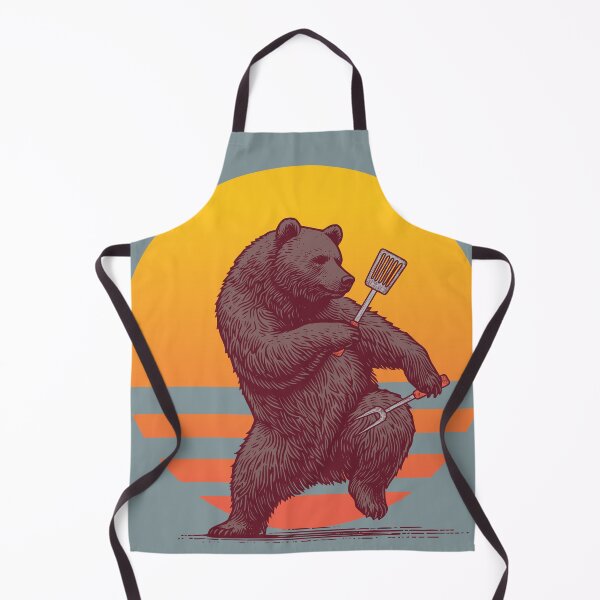 Item preview, Kung Fu Bear Using Barbecue Tools As Weapons designed and sold by Pudding Imagines.