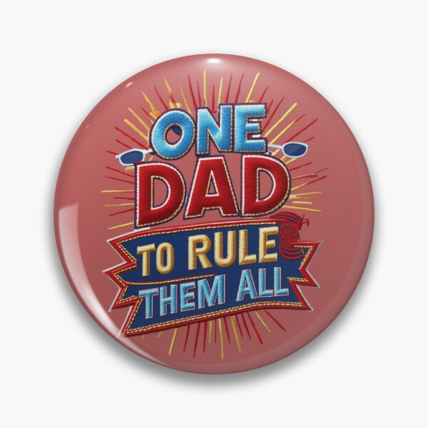 Item preview, Copy of One Dad to Rule Them All  Funny Embroidered Dad Patch Design for Father's Day" designed and sold by ArtDesignTp.