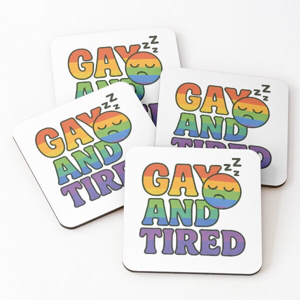 Item preview, Gay and Tired – Rainbow Emoji Design designed and sold by Haus Of Sin.