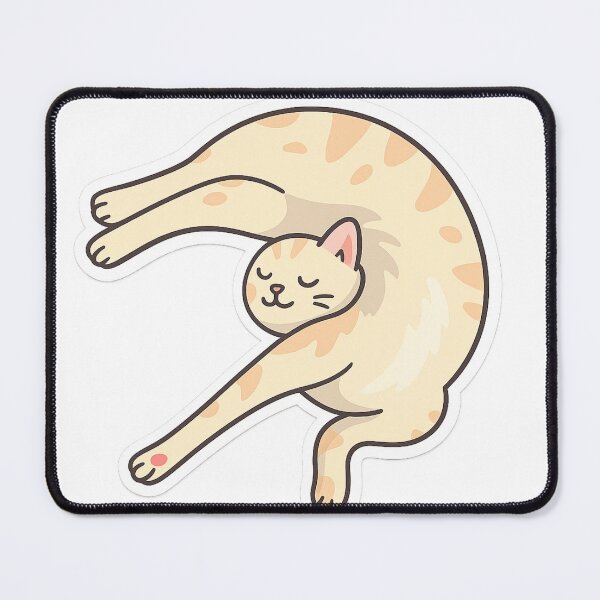 Item preview, Cat sleeping in funny position designed and sold by Wandertrace.