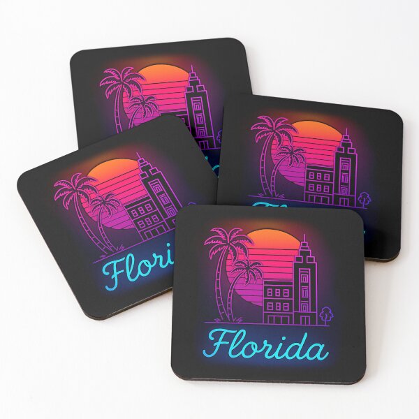 Item preview, Florida Neon Skyline Collection: Futuristic City Lights designed and sold by Design_Your_Day.