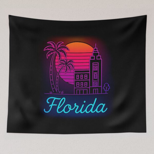 Item preview, Florida Neon Skyline Collection: Futuristic City Lights designed and sold by Design_Your_Day.