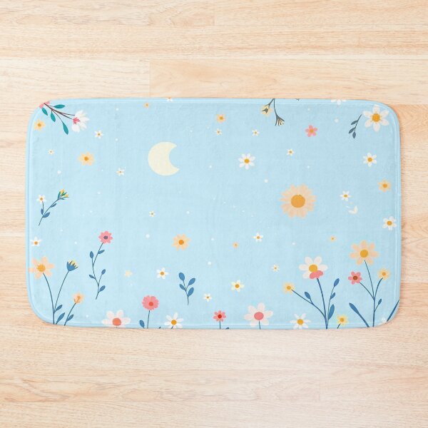 Item preview, Flowers with crescent moon designed and sold by Garrulus glandarius.