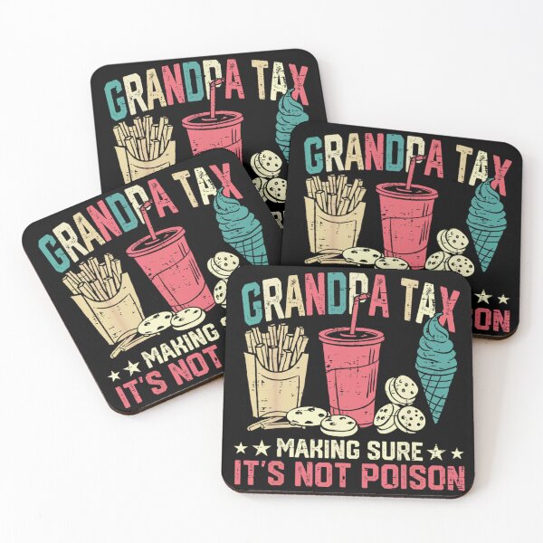 Item preview, Grandpa Tax - Making Sure It's Not Poison | Funny Vintage Dad Food Quote Design designed and sold by MotivaChic.