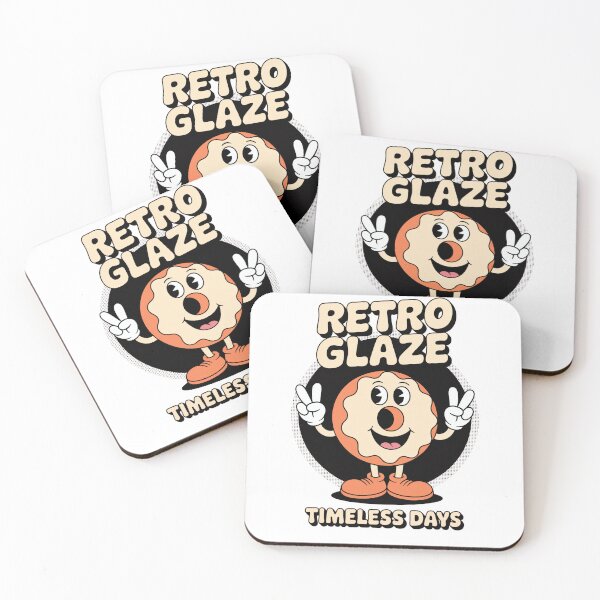 Item preview, Retro Glaze Donut Retro Cartoon designed and sold by MooonTees.