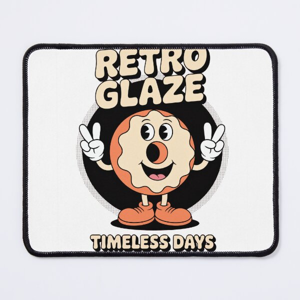 Item preview, Retro Glaze Donut Retro Cartoon designed and sold by MooonTees.
