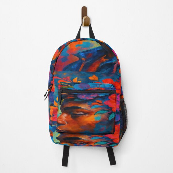 Item preview, Mental Garden – Bold Floral Portrait Art Print designed and sold by StillSoulWear.