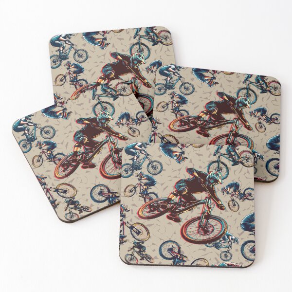 Item preview, Mountain Bikers Gone Wild Pattern designed and sold by Wander X Design.