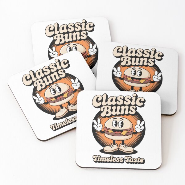 Item preview, Classic Buns Burger Retro Cartoon designed and sold by MooonTees.