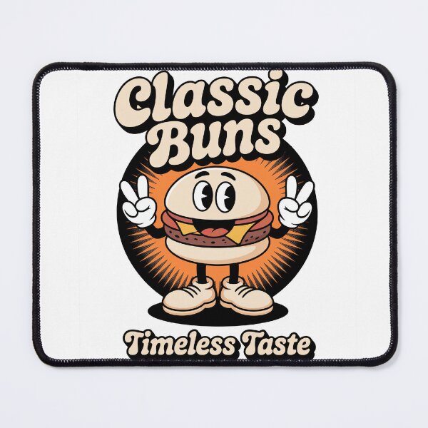 Item preview, Classic Buns Burger Retro Cartoon designed and sold by MooonTees.