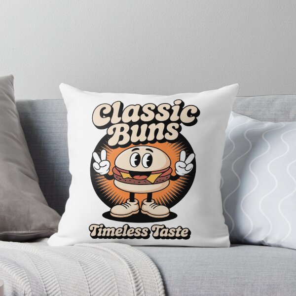 Item preview, Classic Buns Burger Retro Cartoon designed and sold by MooonTees.